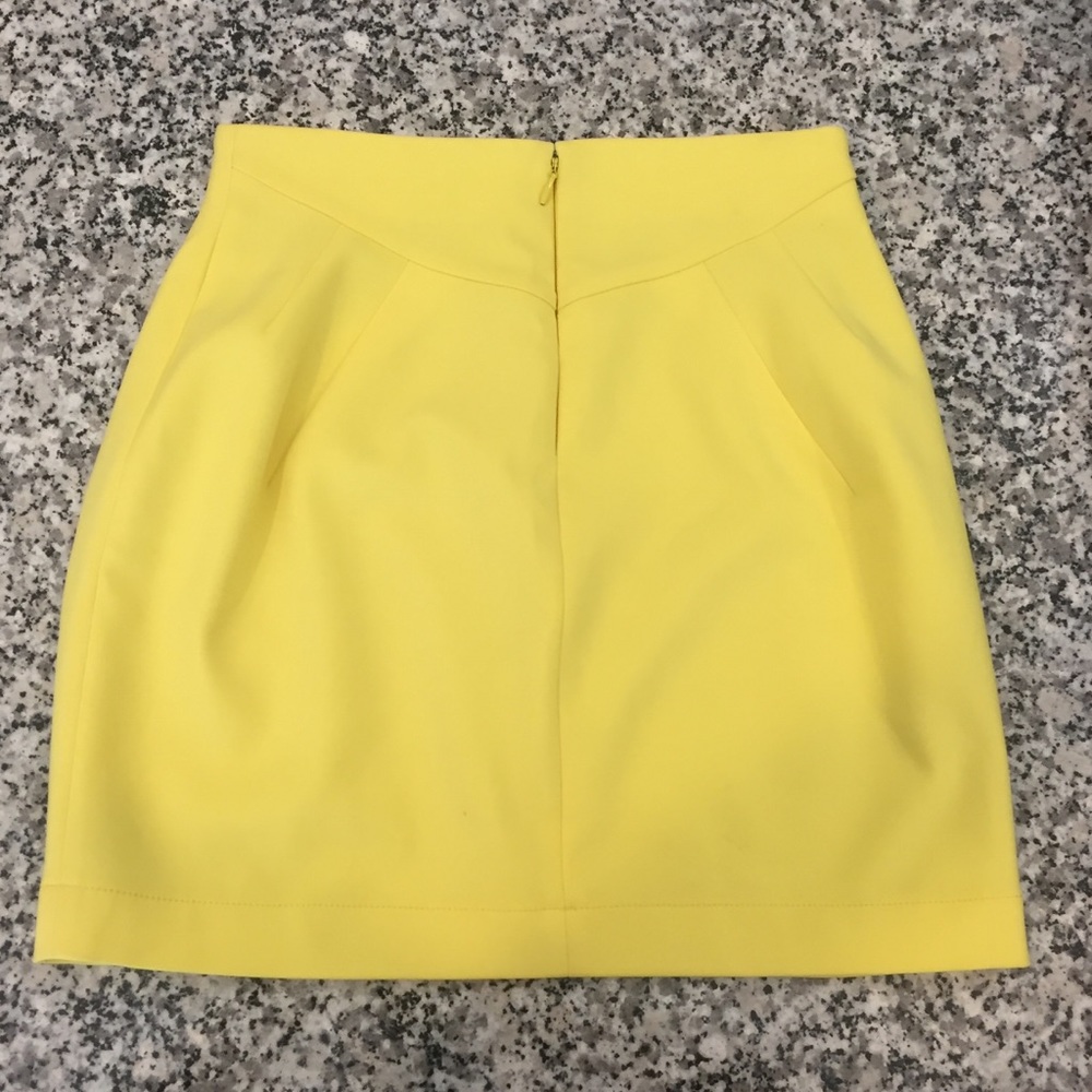 Yellow dress skirt